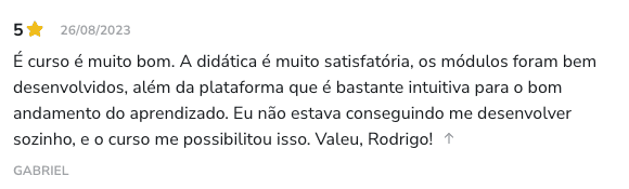 Depoimento do Gabriel sobre o curso de guitarra online Tocando do Zero