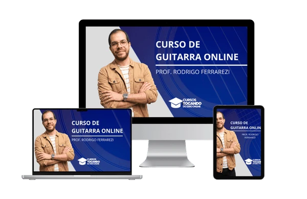 Pacote principal do curso de guitarra online Tocando do Zero